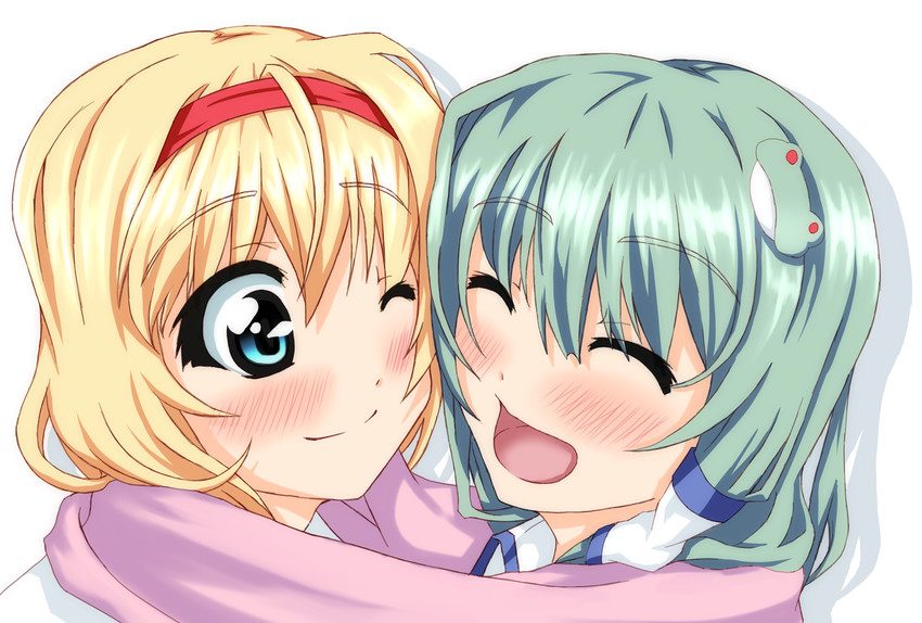 kochiya sanae and alice margatroid (touhou) drawn by takamachi_(takechikuwa)