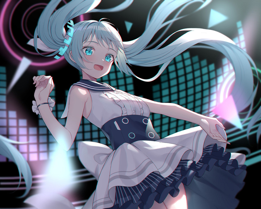 hatsune miku (blue archive and 1 more) drawn by alexmaster