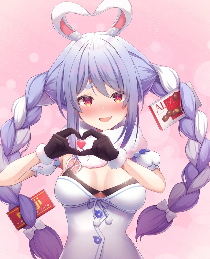 usada pekora and don-chan (hololive) drawn by suicabar72
