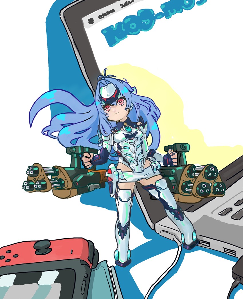 kos-mos and kos-mos re: (xenoblade chronicles and 2 more) drawn by rooru_kyaabetsu
