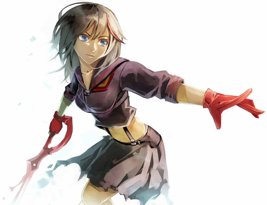 matoi ryuuko and senketsu (kill la kill) drawn by kibanda_gohan