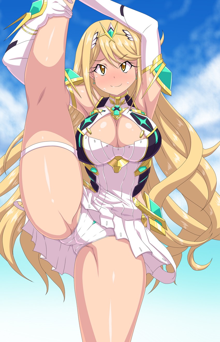 mythra (xenoblade chronicles and 1 more) drawn by kihaiu