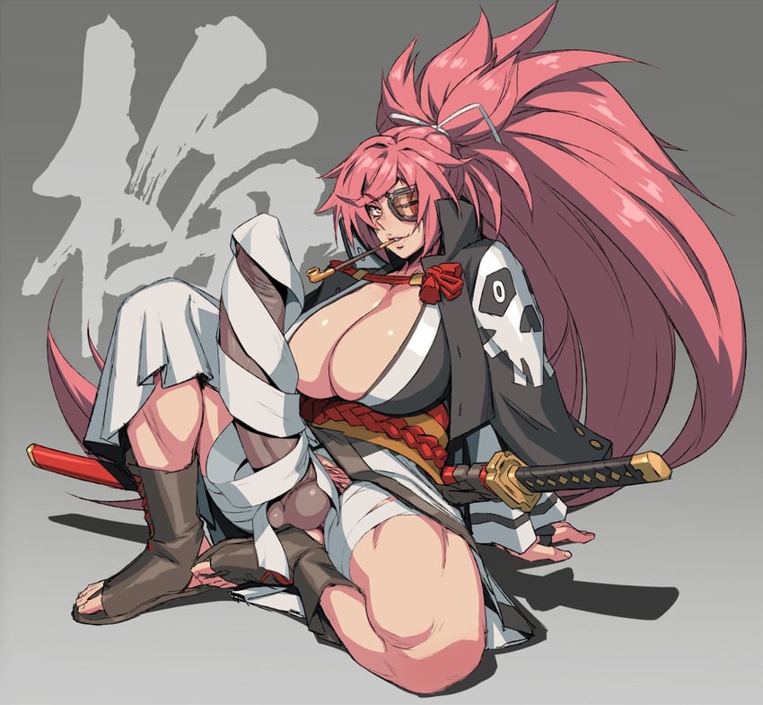 baiken (guilty gear and 1 more) drawn by mikoyan
