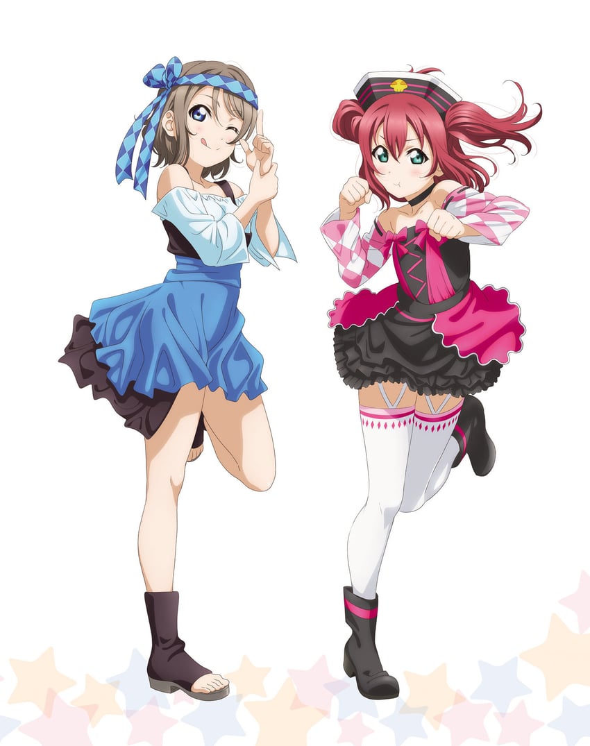 watanabe you and kurosawa ruby (love live! and 1 more)