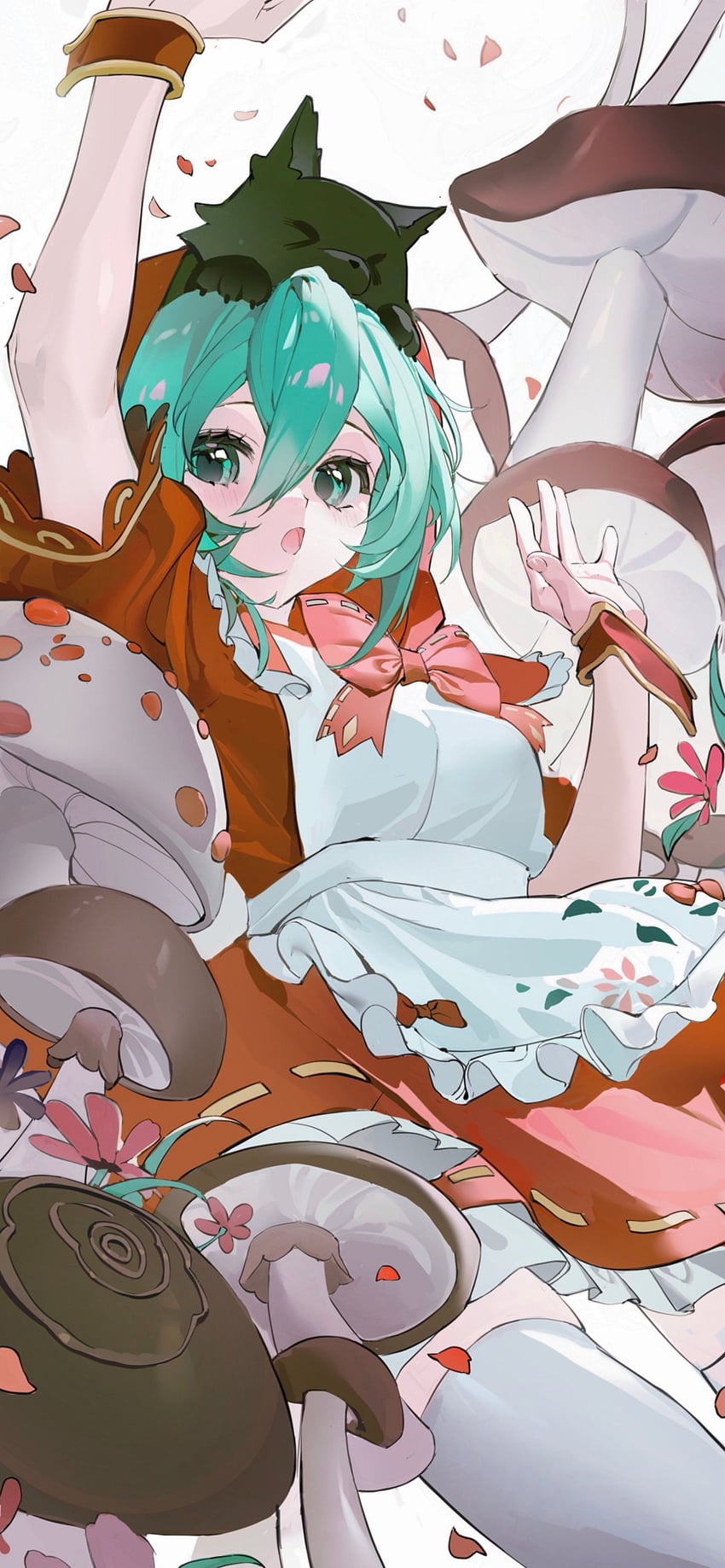 hatsune miku and little red riding hood (vocaloid and 3 more) drawn by neonneon321