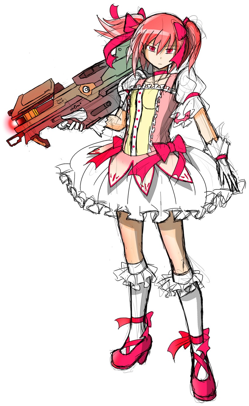 kaname madoka (mahou shoujo madoka magica and 1 more) drawn by felisfurtificus