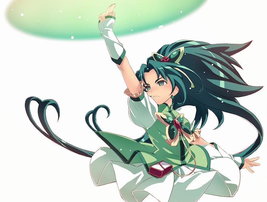 akimoto komachi and cure mint (precure and 1 more) drawn by tasaka_shinnosuke