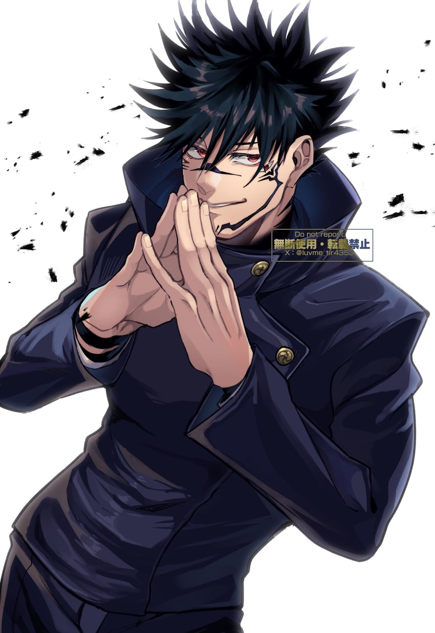 fushiguro megumi and ryoumen sukuna (jujutsu kaisen) drawn by yu_(luvme_tir4353)