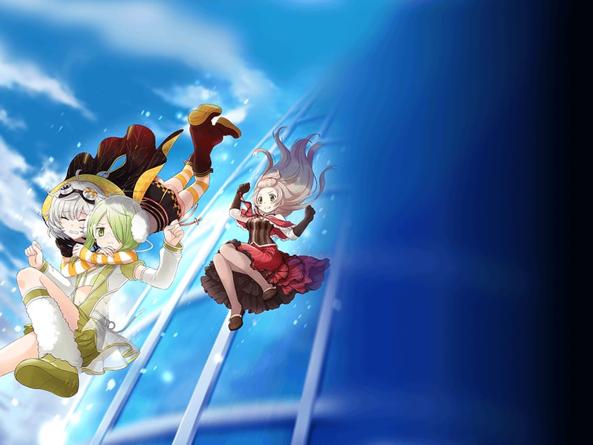 miwa mitsune, miyabi shigure, and azumi hagumu (mahou shoujo madoka magica and 1 more)