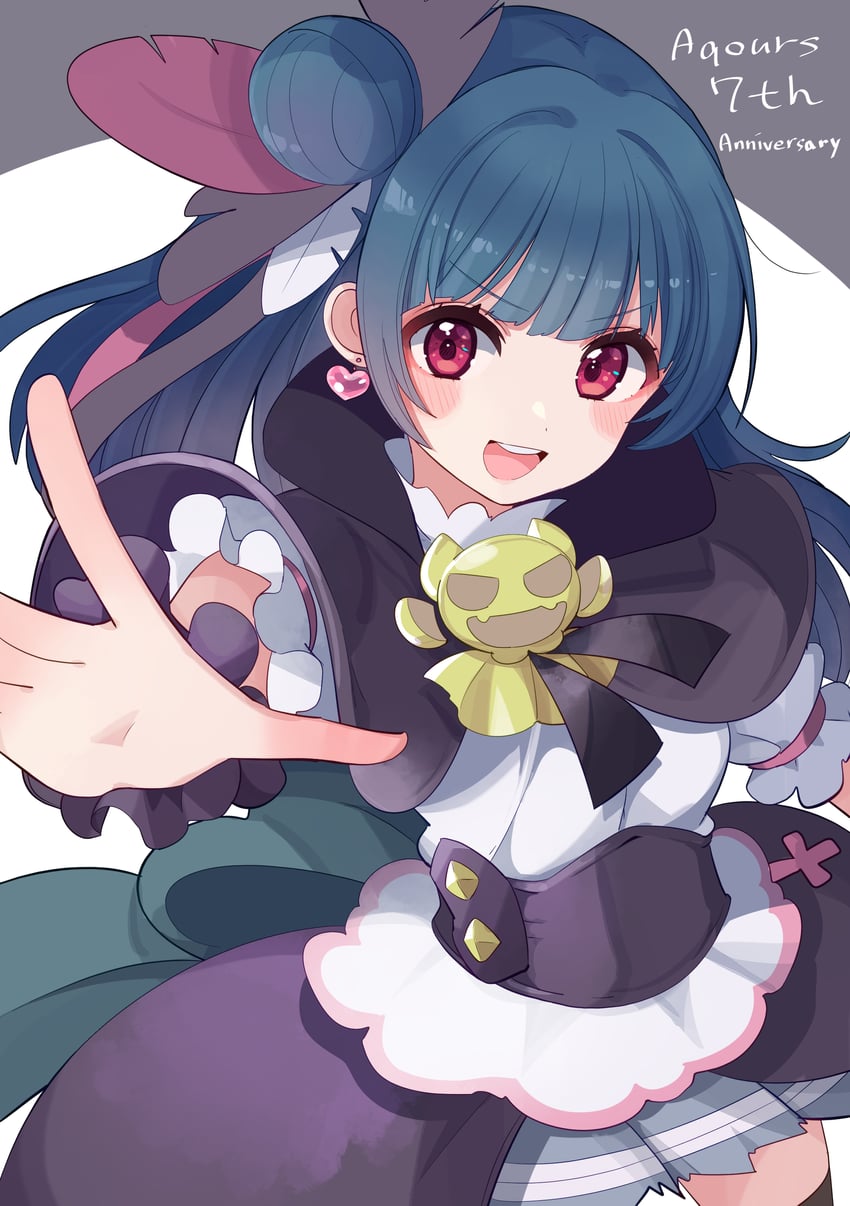 tsushima yoshiko and yohane (love live! and 2 more) drawn by cream_(nipakupa)
