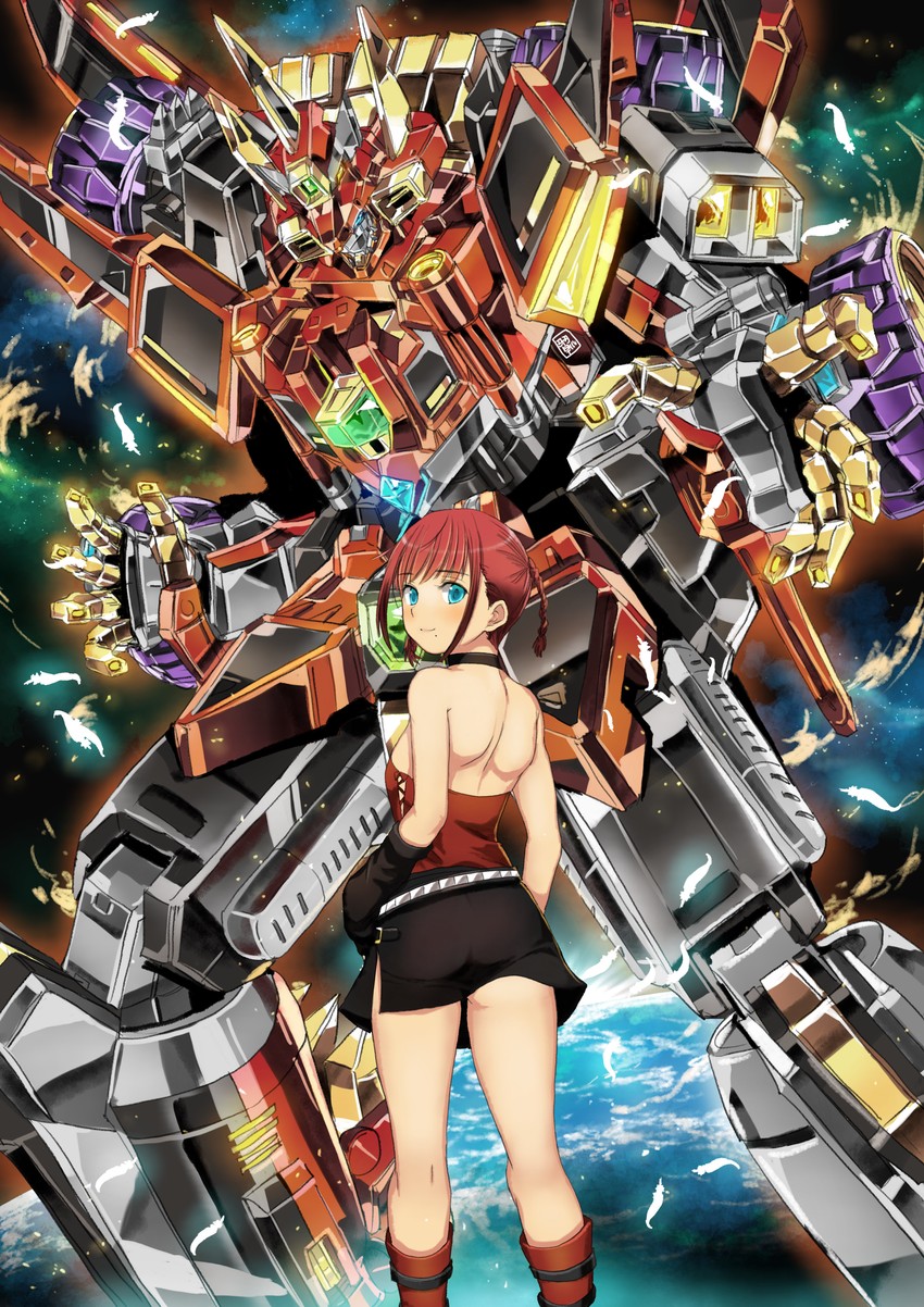 asukagawa chise and dynazenon (gridman universe and 1 more) drawn by garimpeiro