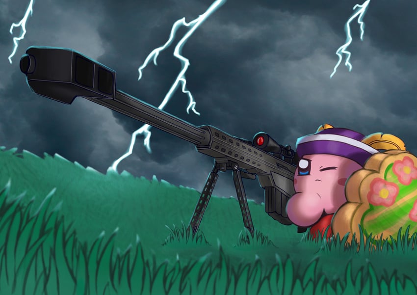 kirby and archer kirby (kirby) drawn by shibulio