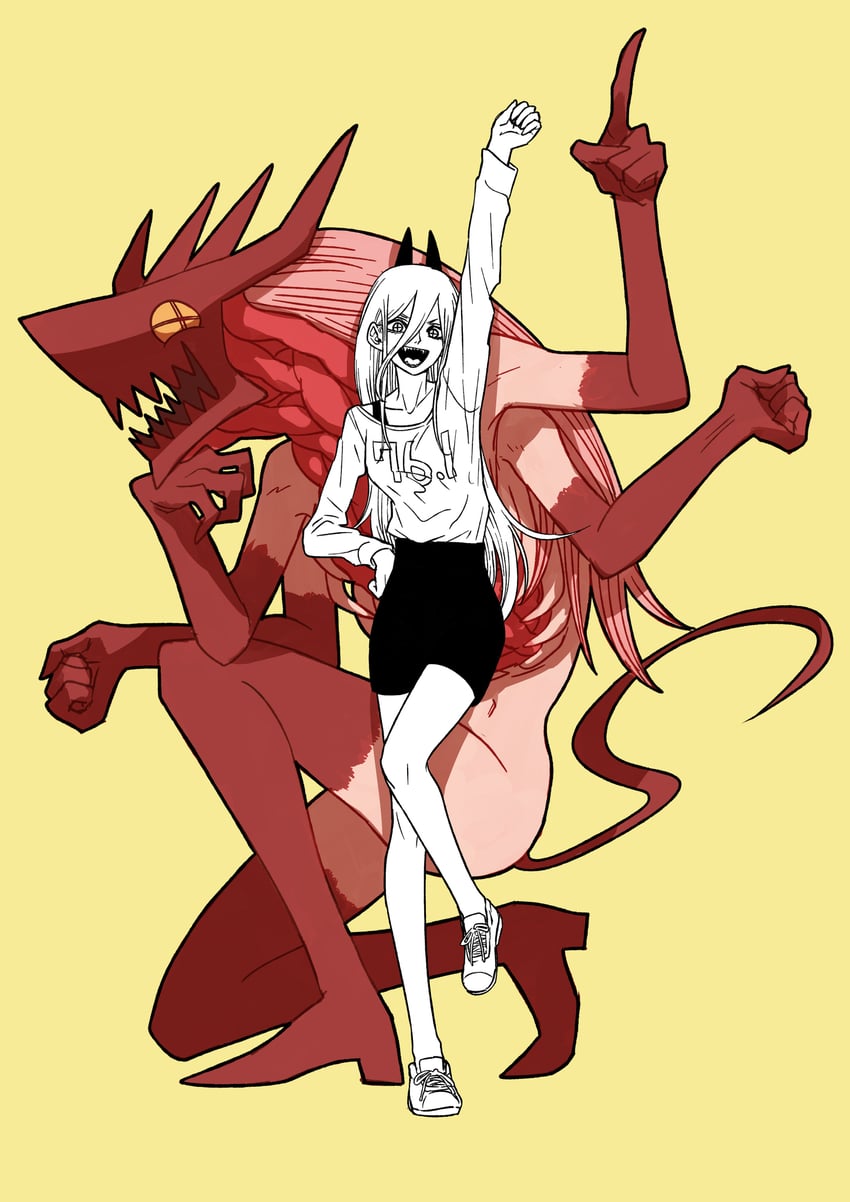 power and blood devil (chainsaw man) drawn by ym_yoshiya