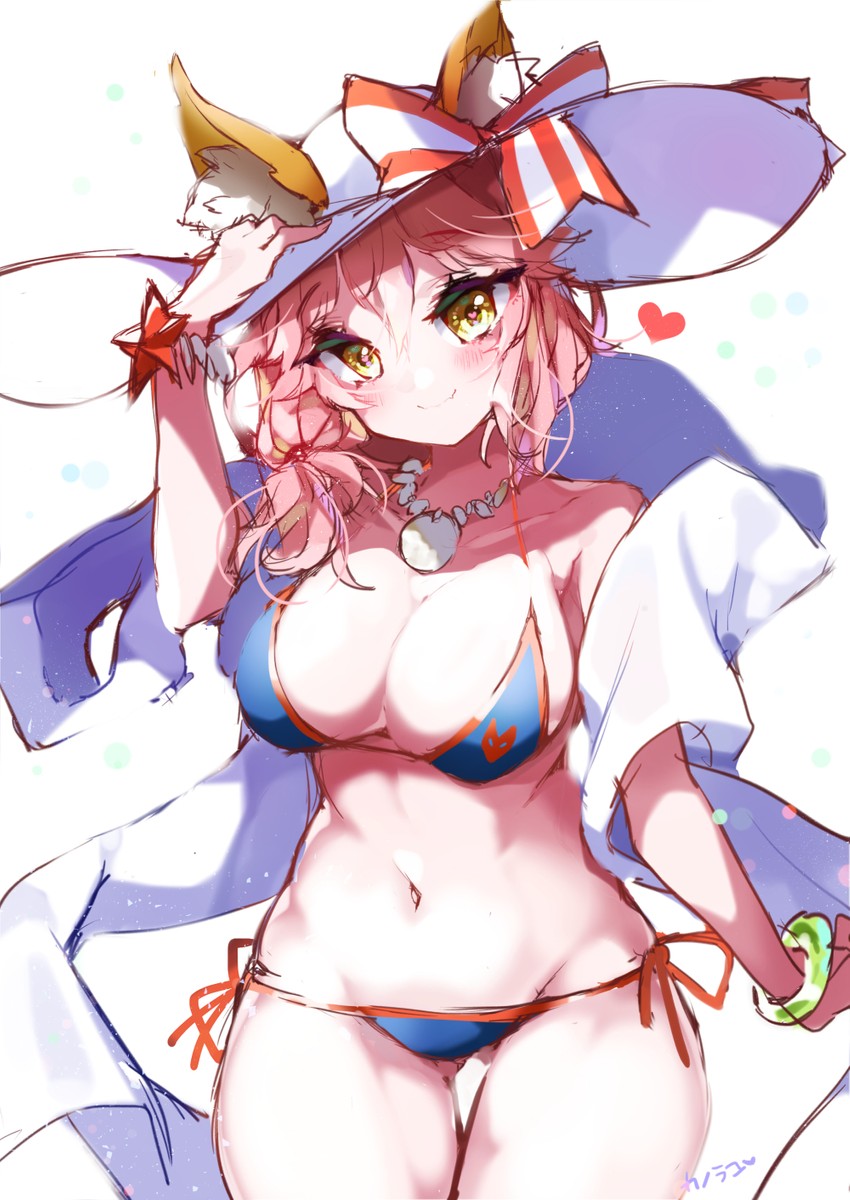 tamamo and tamamo no mae (fate and 1 more) drawn by kanola_u
