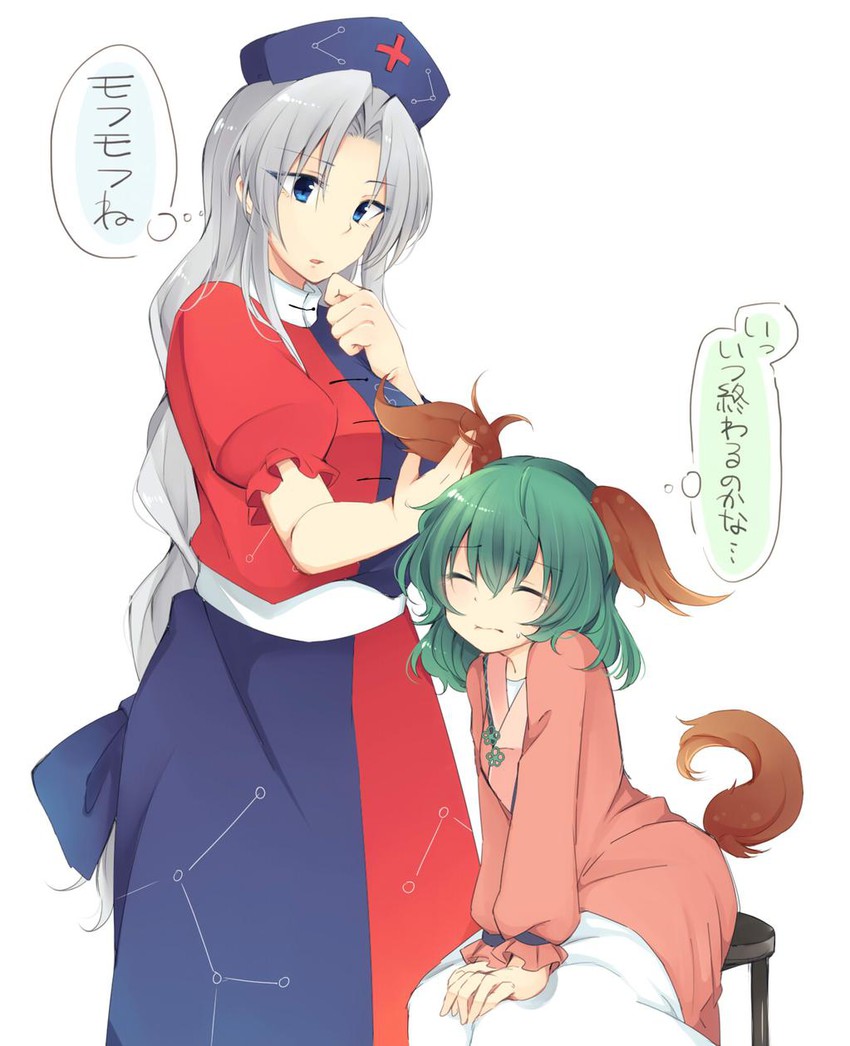 yagokoro eirin and kasodani kyouko (touhou) drawn by tama_(soon32281)