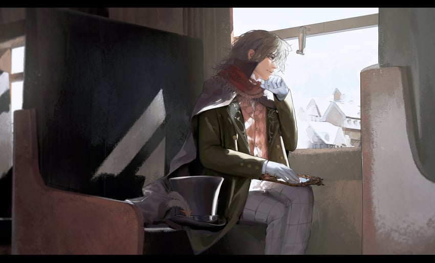 klein moretti, merlin hermes, and arrodes (lord of the mysteries) drawn by yinyoushirenmaotouying