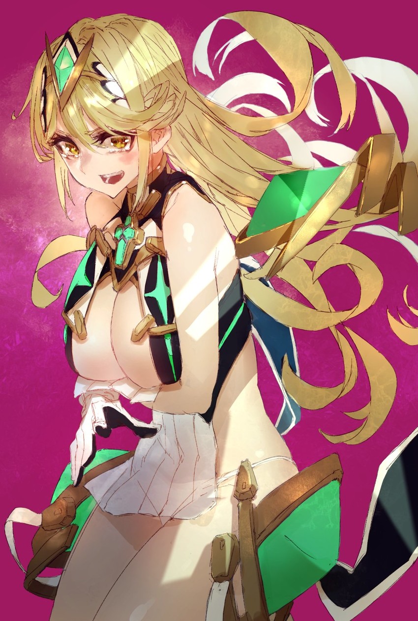 mythra (xenoblade chronicles and 1 more) drawn by signo_aaa