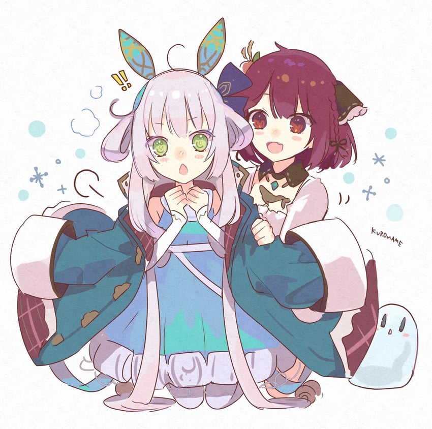 sophie neuenmuller and plachta (atelier and 1 more) drawn by kuromame_(honey_728)