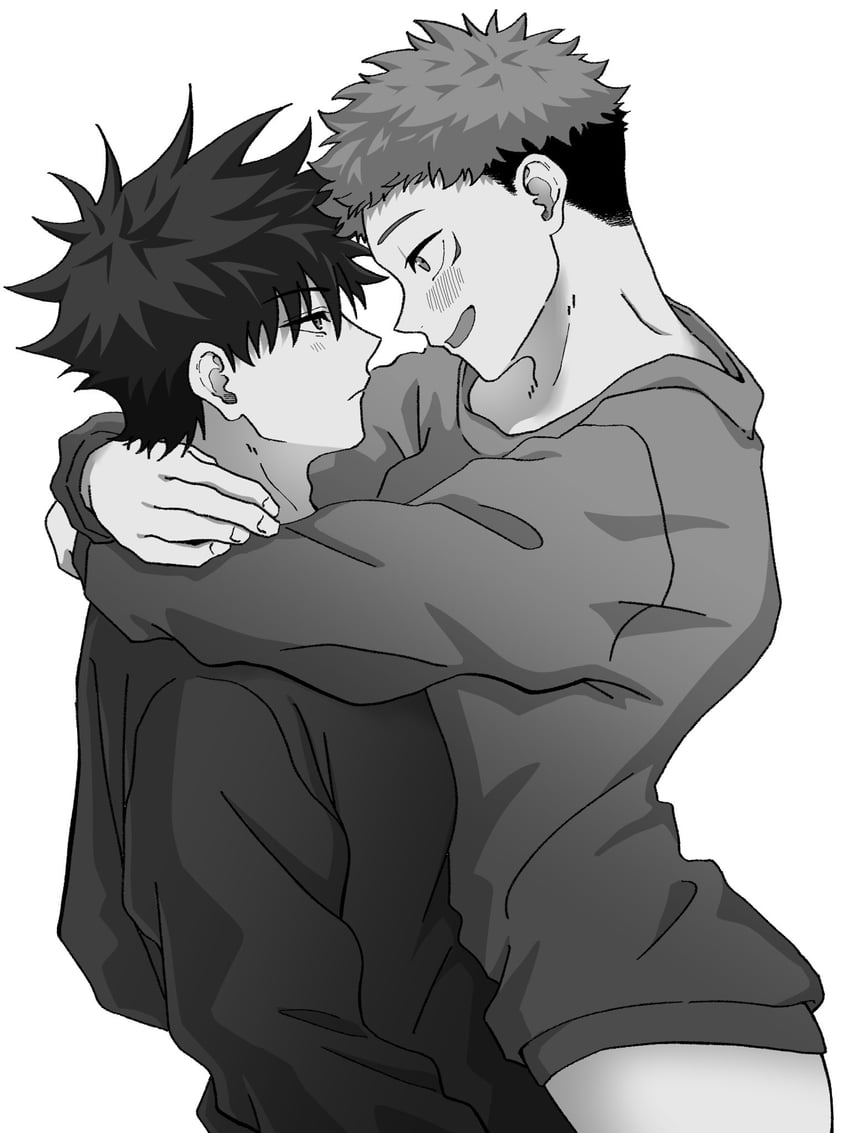 itadori yuuji and fushiguro megumi (jujutsu kaisen) drawn by fsit_forever