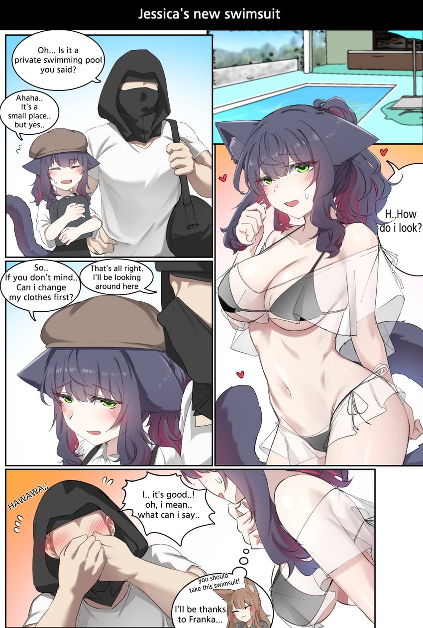doctor, male doctor, jessica, and franka (arknights) drawn by k0ng