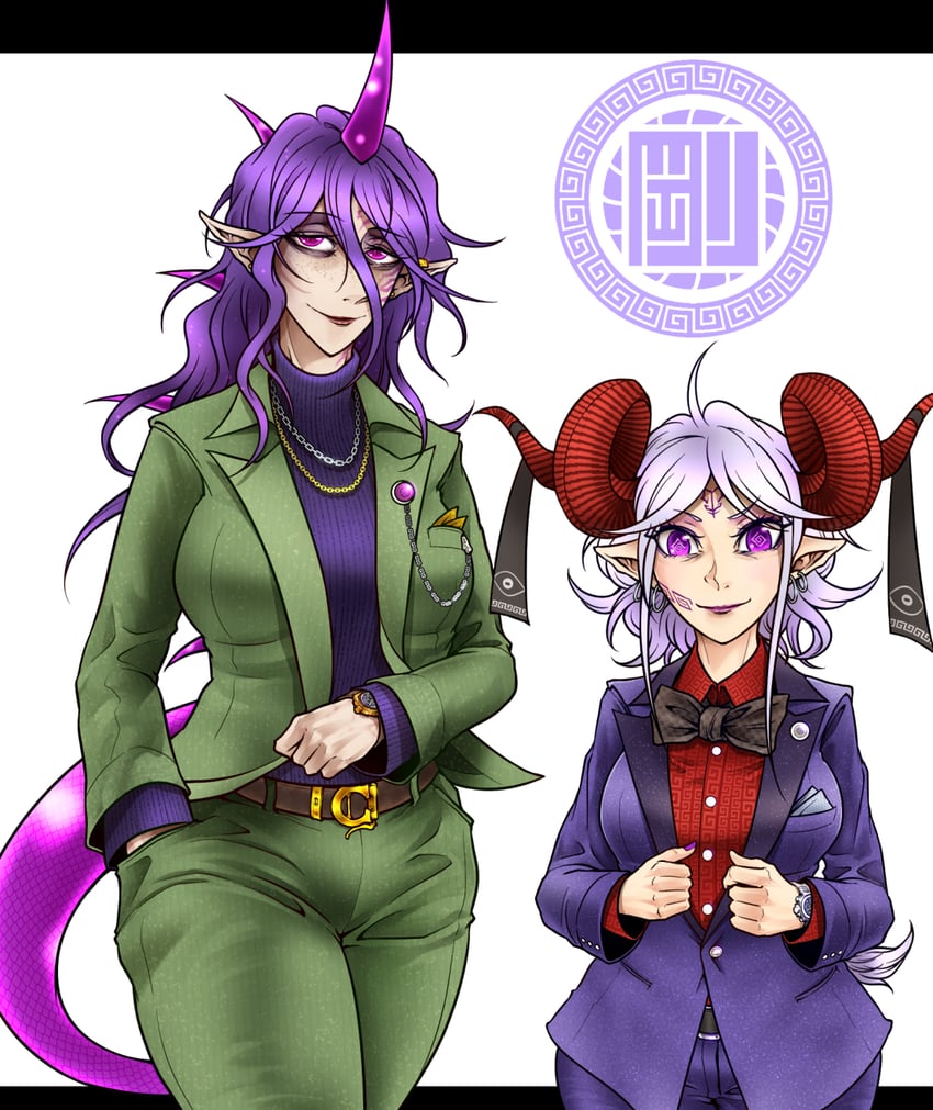 toutetsu yuuma and tenkajin chiyari (touhou and 1 more) drawn by ryuuichi_(f_dragon)