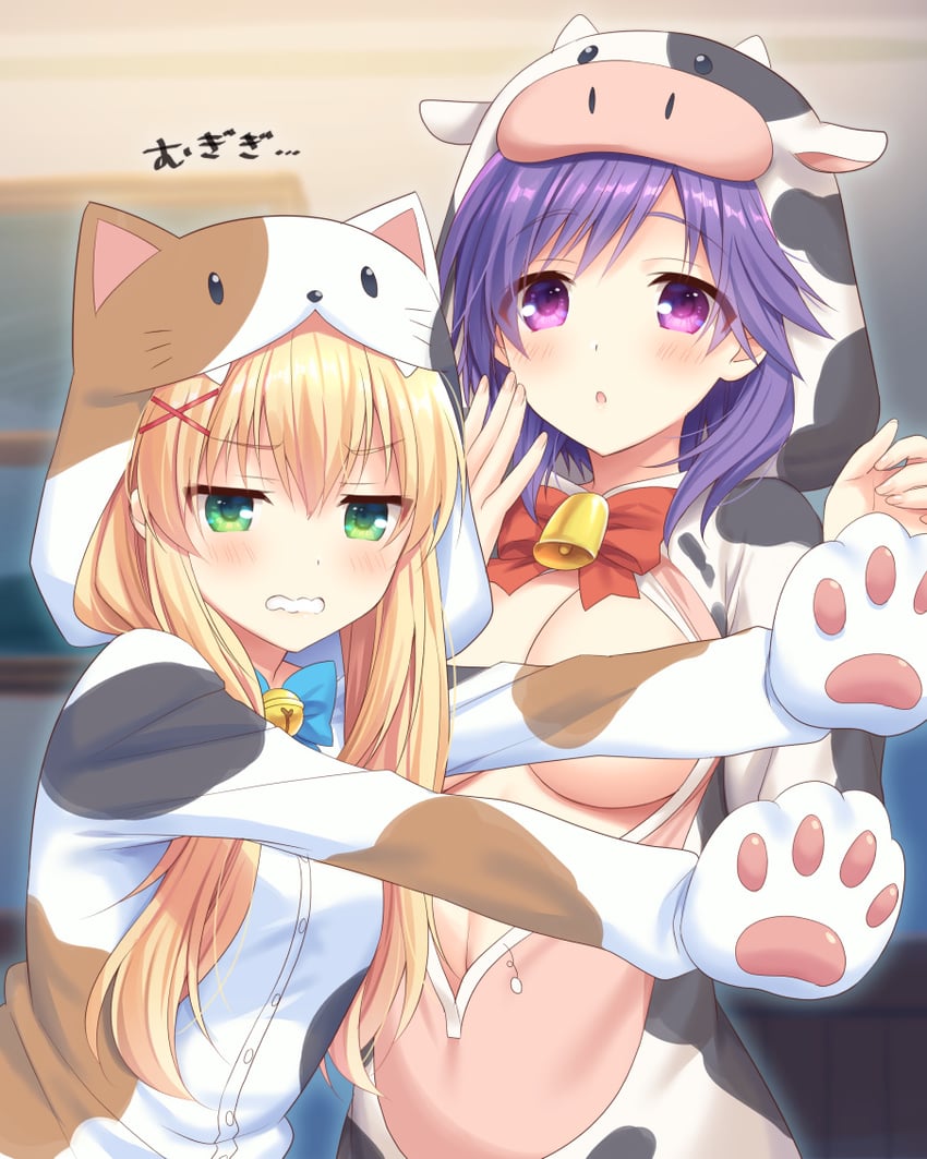 tsumugi wenders and mizuori shizuku (summer pockets) drawn by fuyuichi_monme