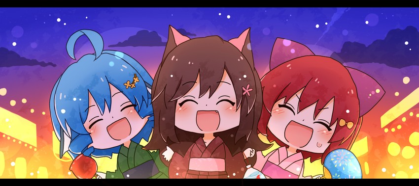 imaizumi kagerou, sekibanki, and wakasagihime (touhou) drawn by totoharu_(kujirai_minato)