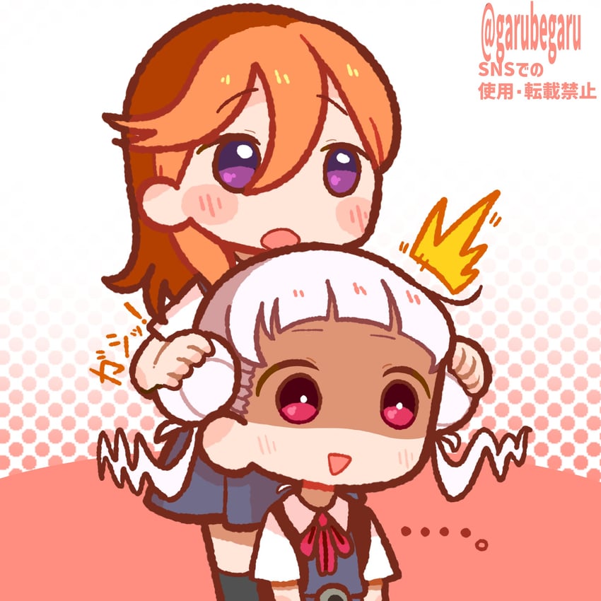 shibuya kanon and arashi chisato (love live! and 1 more) drawn by henyomen