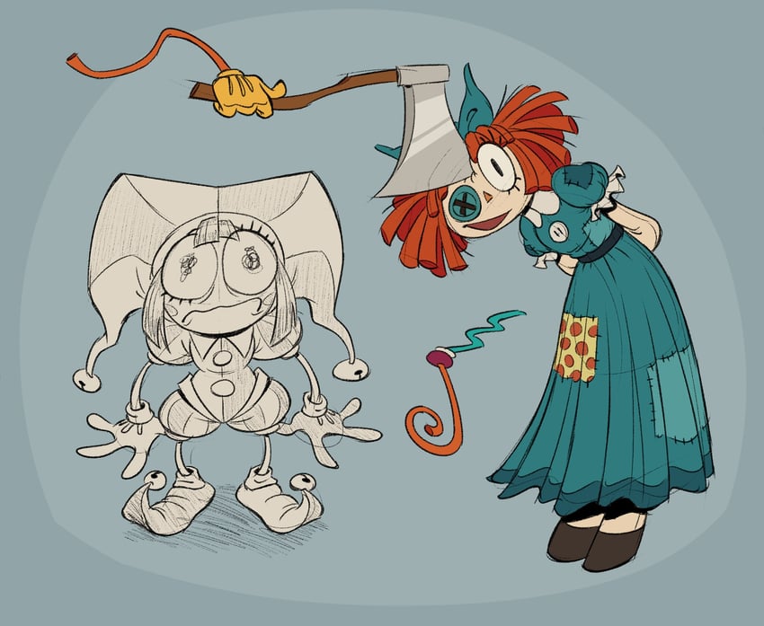 pomni, ragatha, and zooble (the amazing digital circus) drawn by raniery_oliveira