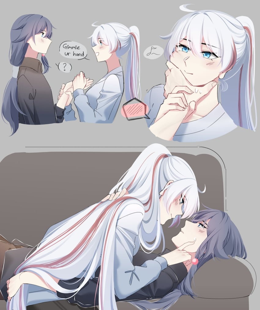 kiana kaslana and fu hua (honkai and 1 more) drawn by hyxnv