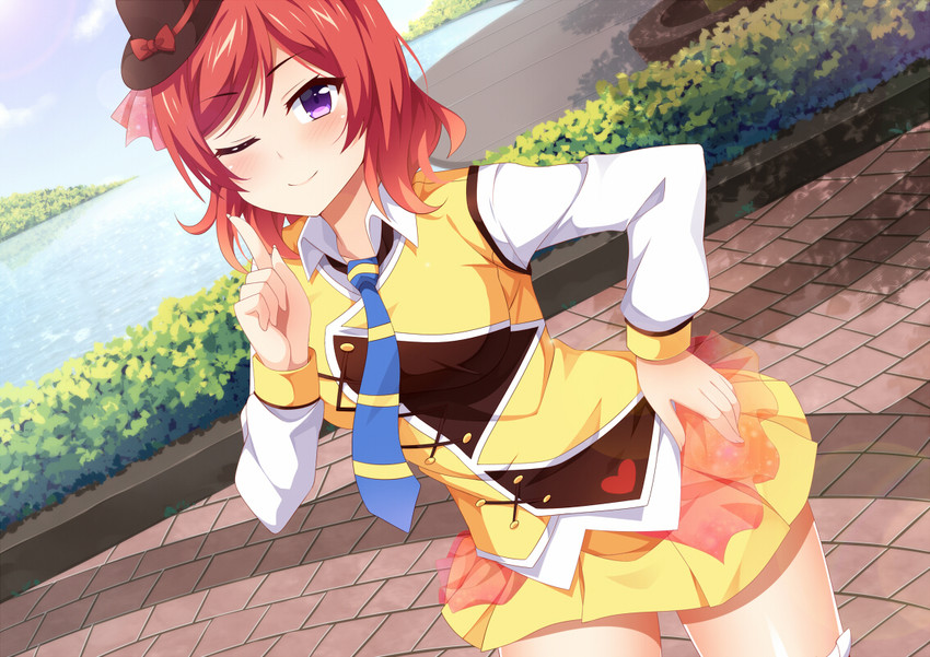 nishikino maki (love live! and 2 more) drawn by mmrailgun