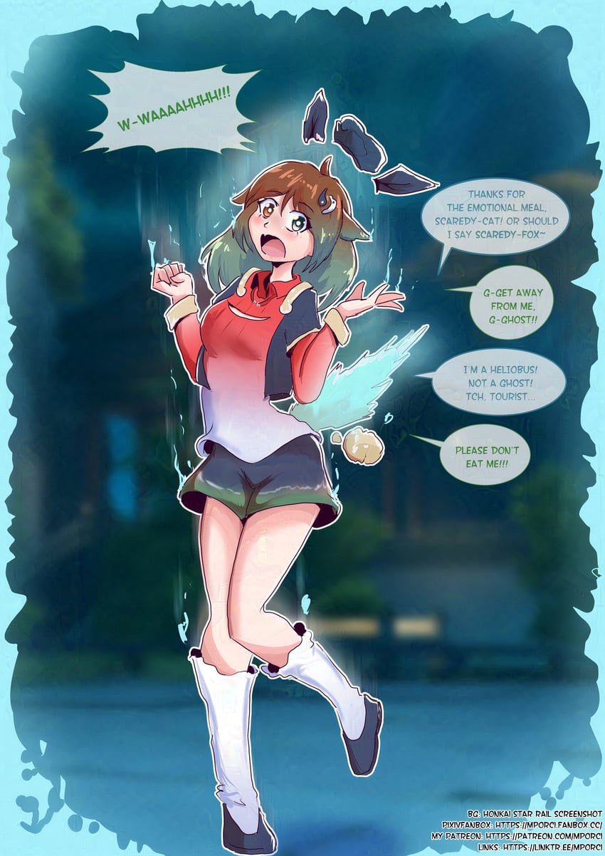huohuo, tail, heliobus, and morgan (original and 2 more) drawn by mporci