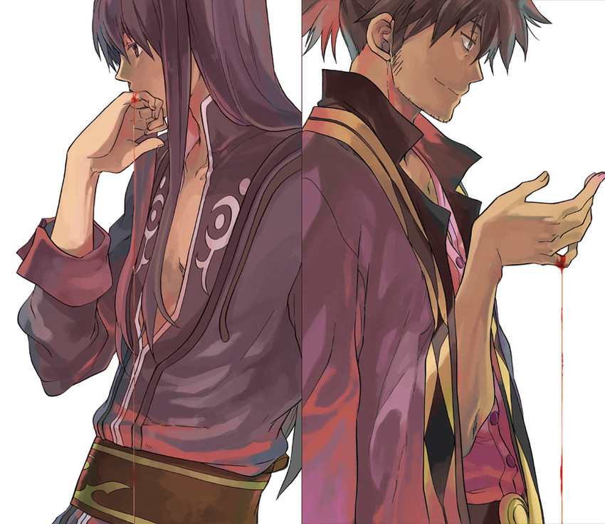 yuri lowell and raven (tales of and 1 more) drawn by ayumiso