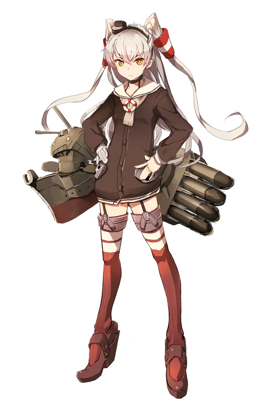 amatsukaze and rensouhou-kun (kantai collection) drawn by so-bin