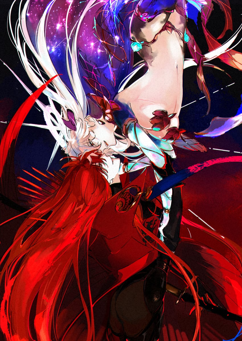 oda nobunaga and kama (fate and 1 more) drawn by ddlcclia