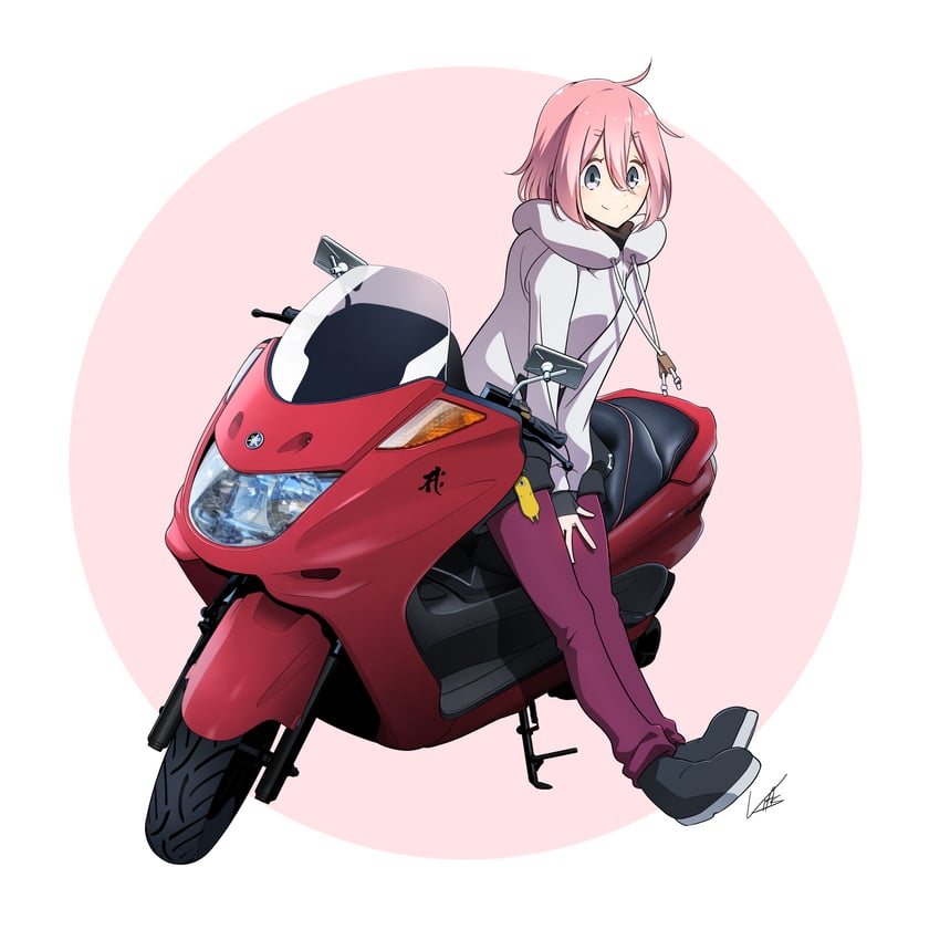 kagamihara nadeshiko (yurucamp and 2 more) drawn by yas_(yosiyasuyasu)