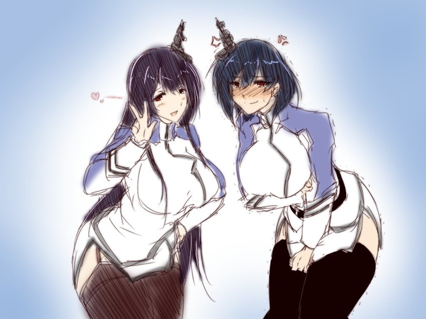 yamashiro and fusou (kantai collection and 1 more) drawn by dandara_(karakure)