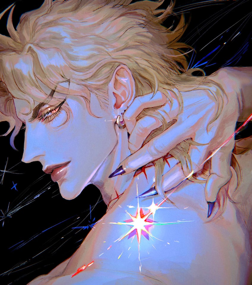 dio brando (jojo no kimyou na bouken and 1 more) drawn by oyatsu_(205415)