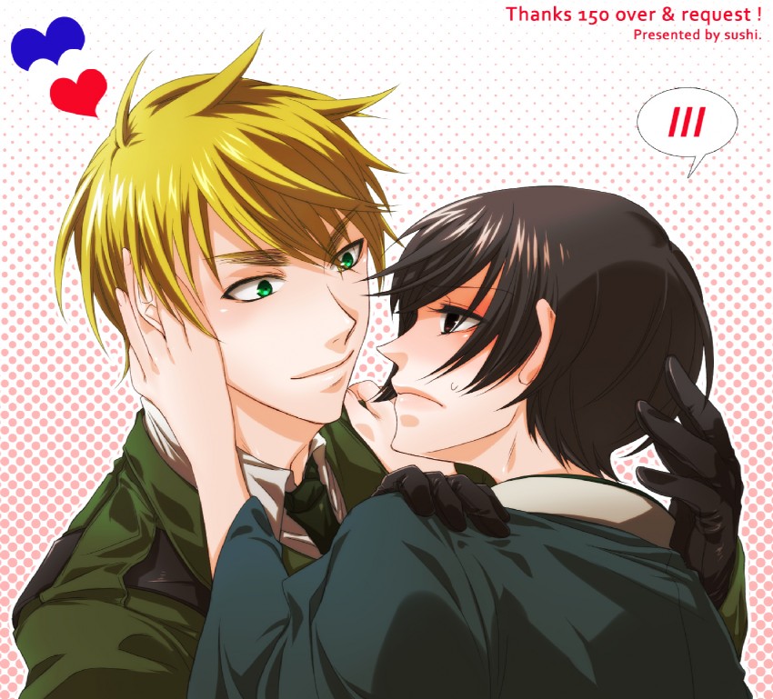 united kingdom and japan (axis powers hetalia) drawn by sushi_(artist)