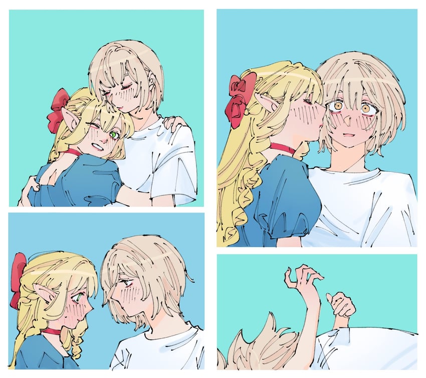 marcille donato and falin touden (dungeon meshi) drawn by dohwa110