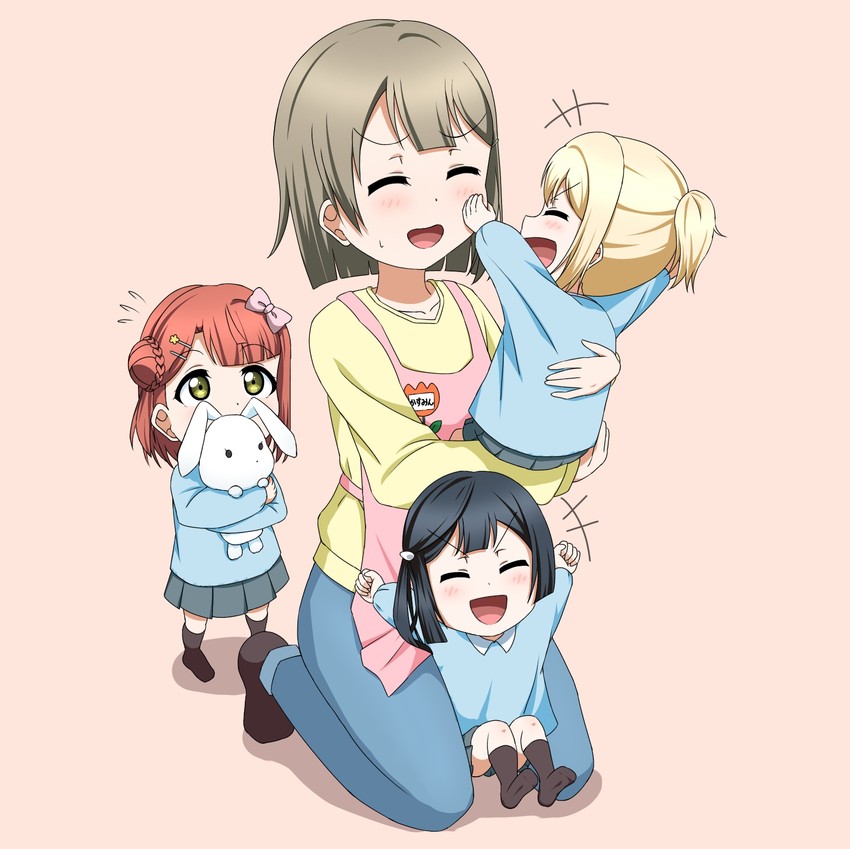 yuki setsuna, uehara ayumu, nakasu kasumi, and miyashita ai (love live! and 1 more) drawn by buson_(buson0629)