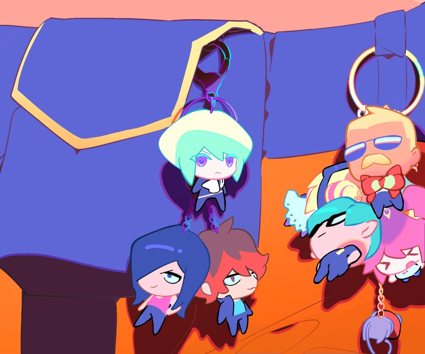 lio fotia, galo thymos, aina ardebit, lucia fex, gueira, and 3 more (promare) drawn by km_(ksolee1201)