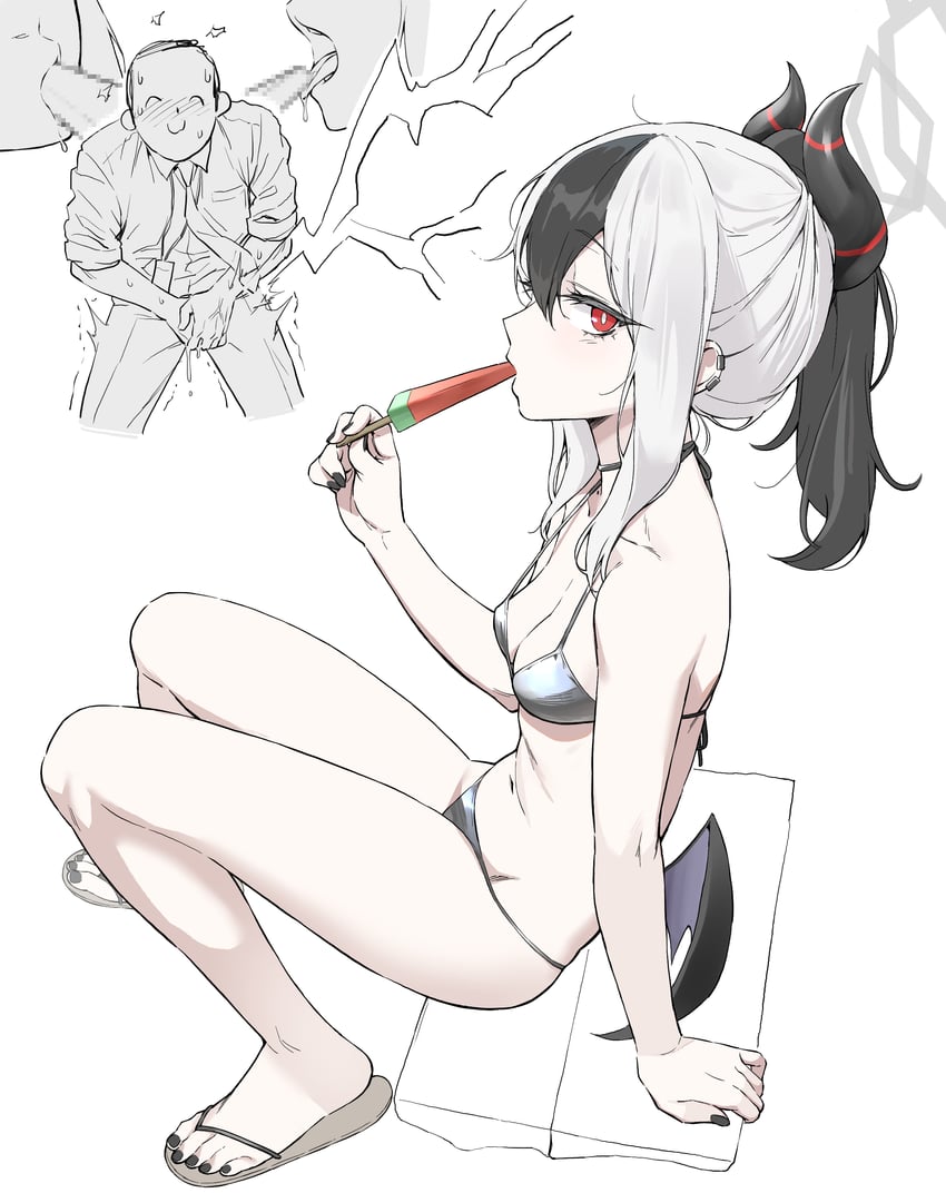 sensei, doodle sensei, and kayoko (blue archive) drawn by hyury