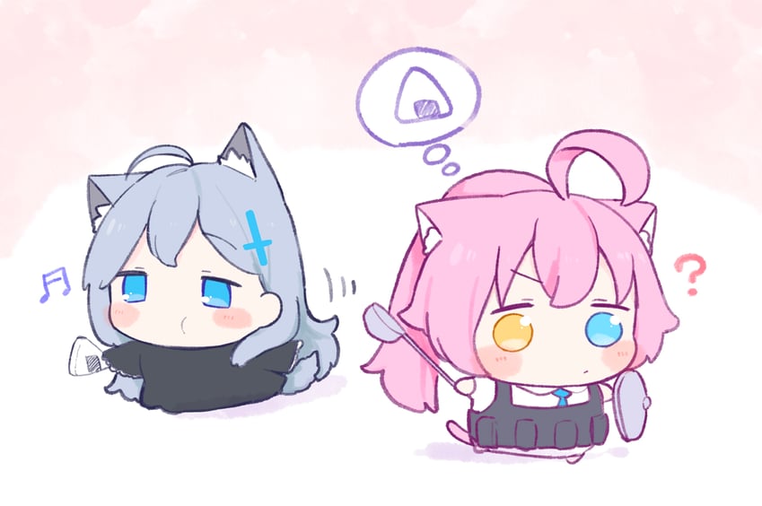 shiroko, shiroko terror, and hoshino (blue archive) drawn by urode