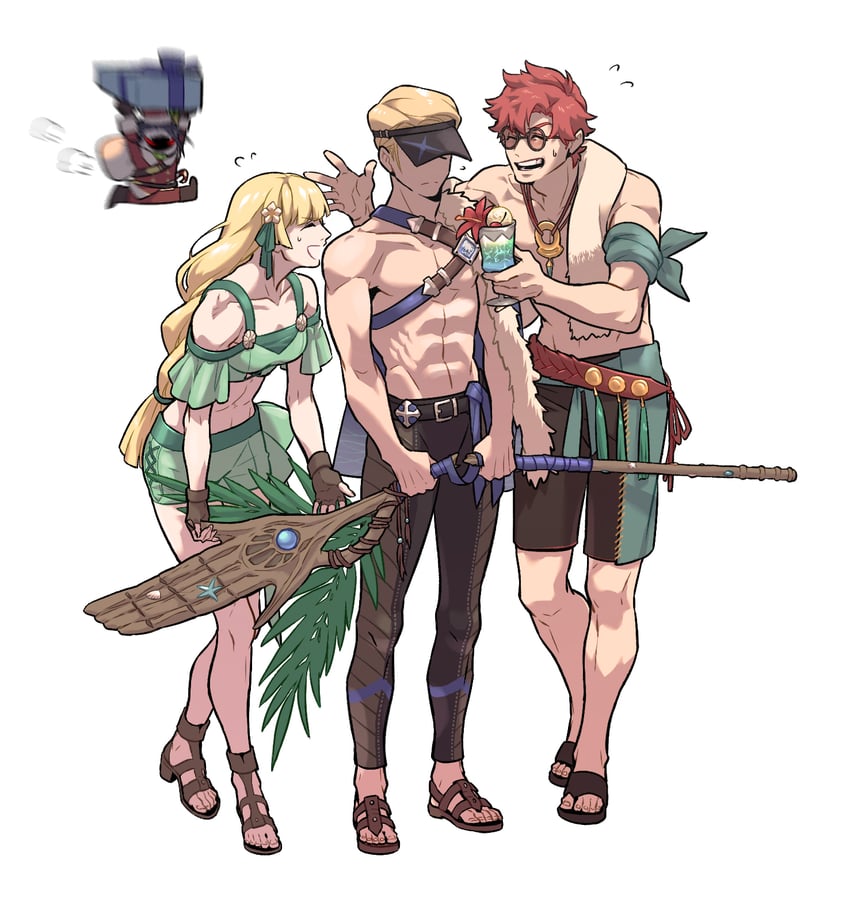 dimitri alexandre blaiddyd, ingrid brandl galatea, sylvain jose gautier, and felix hugo fraldarius (fire emblem and 2 more) drawn by redlhzz