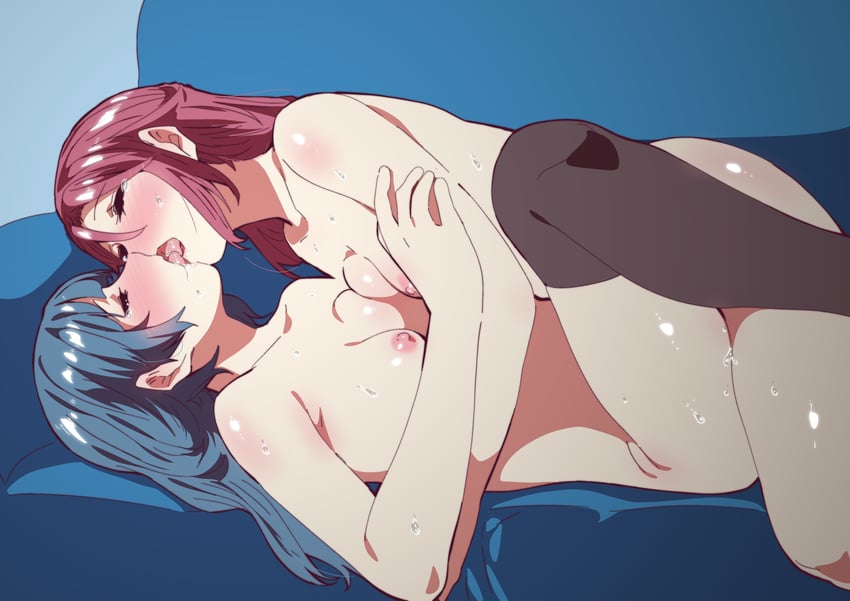 tsushima yoshiko and sakurauchi riko (love live! and 1 more) drawn by ecoman