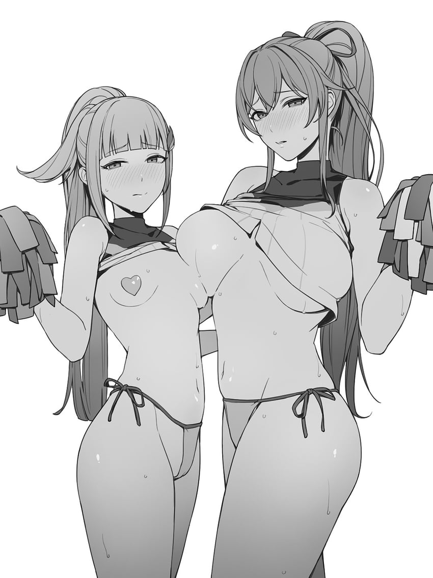 lize helesta and furen e lustario (nijisanji) drawn by makachi_to