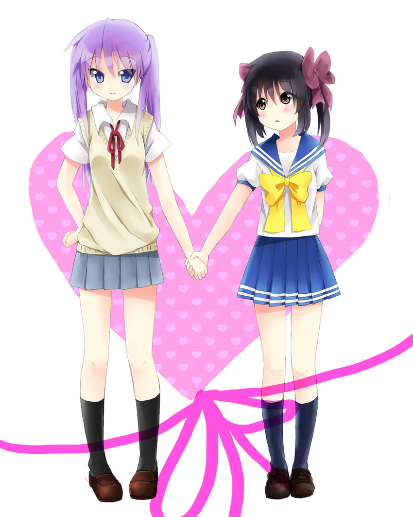 nakano azusa and hiiragi kagami (k-on! and 1 more) drawn by muta_(munimuni)