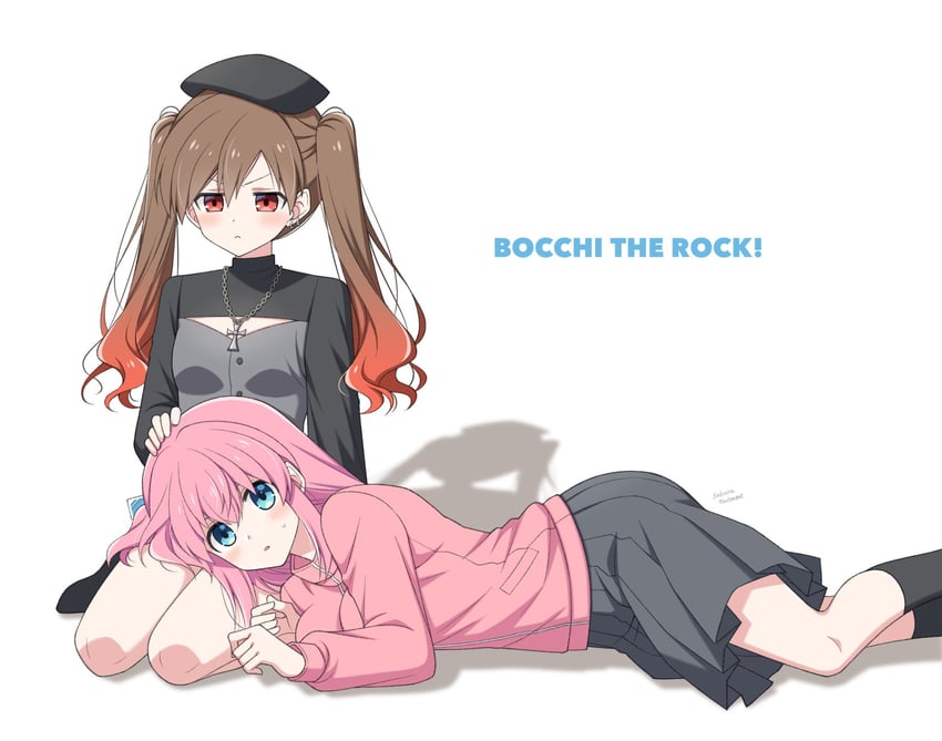 gotoh hitori and ootsuki yoyoko (bocchi the rock!) drawn by sakura_tsubame