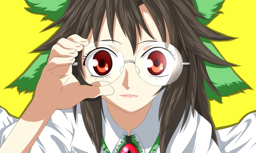 reiuji utsuho (touhou and 1 more) drawn by evandragon